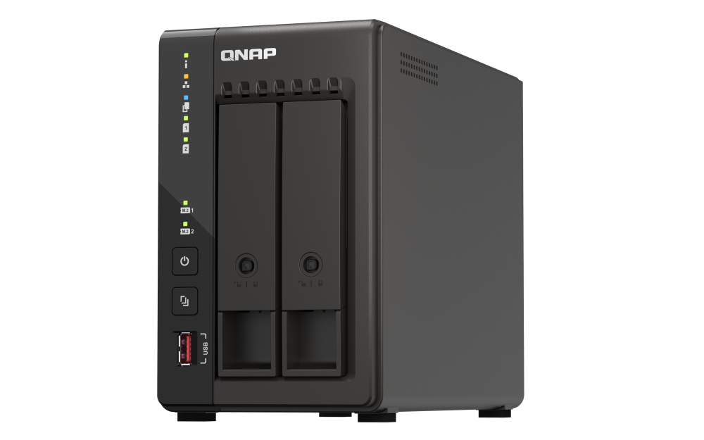 Qnap TS-253E-8G 2 Yuvalı Nas Depolama Ünitesi