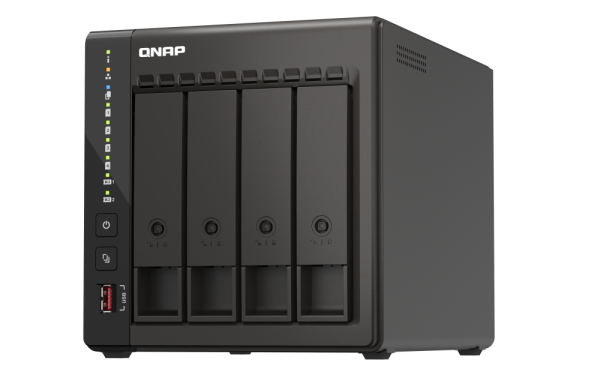 Qnap TS-453E 8 GB 6 Yuvalı 250 TB Destekli NAS Depolama Ünitesi
