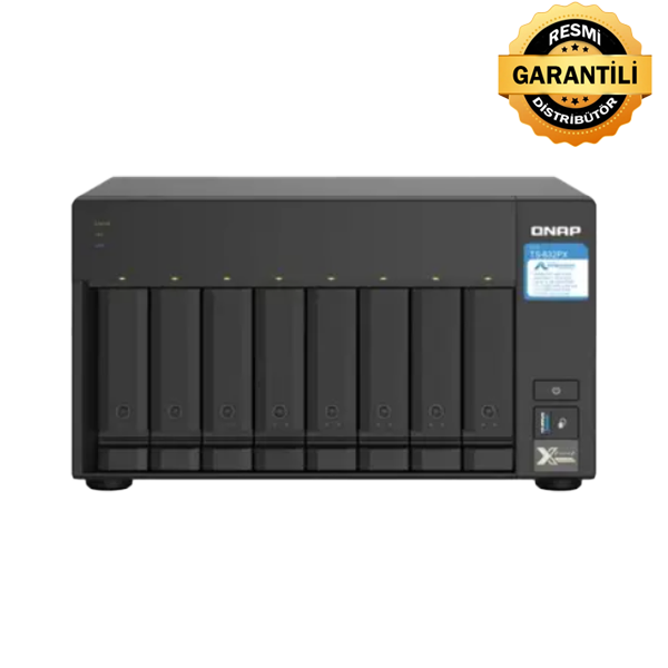 QNAP TS-832PX-4G 8 Yuvalı Nas Ünitesi (Resmi Distribütör Garantili)
