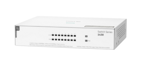 HPE Aruba Instant On R8R46A 1430-8 Port PoE (64W)