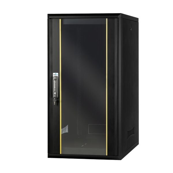 22U6010 AGER MONTAJLI VEGA SERISI DIKILI TIP KABINET (ON TEK ACILIM CITALI CAM/B - S1 SİYAH)