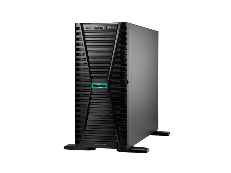 HPE ProLiant ML110 Gen11 1*Xeon Bronze 3508U (8C/2.1GHz) 64GB DDR5 2x480GB HPE SSD + 2x1.2TB SAS 10K (8x2.5”) INTEL VROC RAID 2x1Gb ILO STD 2x1000W PSU TOWER + HPE WINDOWS SERVER 2025 ESSENTIALS ROK LİSANS