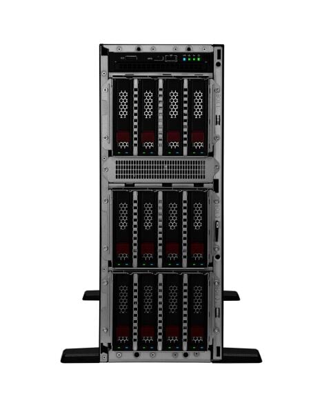 HPE ProLiant ML350 Gen11 1* Xeon Silver 4510 (12C/2.4GHz) 64GB DDR5 2x960GB HPE SSD (8x2.5”) MR408i-o/4Gb 4x1GbE ILO STD. 2x1000W PSU Tower - P71671-425