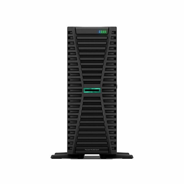 HPE ProLiant ML350 Gen11 1* Xeon Silver 4510 (12C/2.4GHz) 64GB DDR5 2x960GB HPE SSD (8x2.5”) MR408i-o/4Gb 4x1GbE ILO STD. 2x1000W PSU Tower - P71671-425