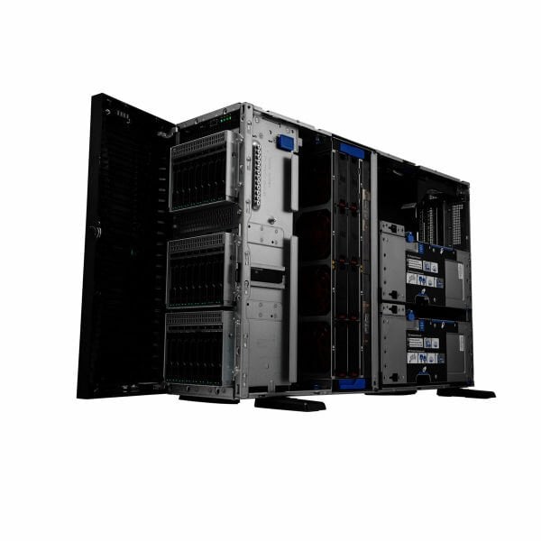 HPE ProLiant ML350 Gen11 1* Xeon Silver 4510 (12C/2.4GHz) 128GB DDR5 4x960GB HPE SSD (8x2.5”) MR408i-o/4Gb 4x1GbE ILO STD. 2x1000W PSU Tower