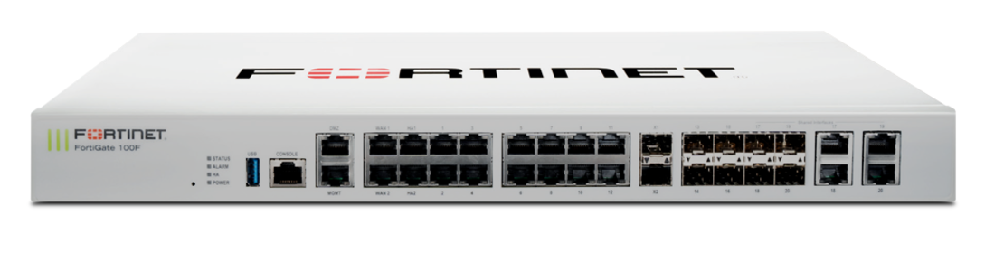 FortiGate-100F Hardware plus 3 Year FortiCare Premium and FortiGuard Unified Threat Protection (UTP)