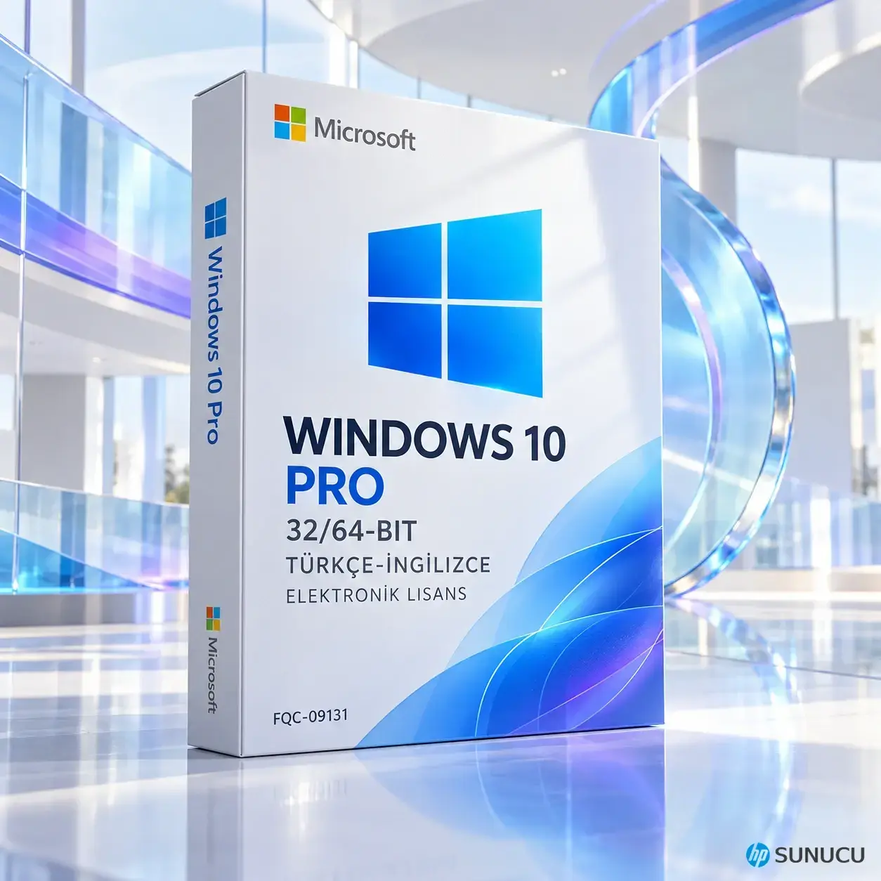 Microsoft Windows 10 Pro 32/64-bit Türkçe ve İngilizce elektronik lisans ürün görseli
